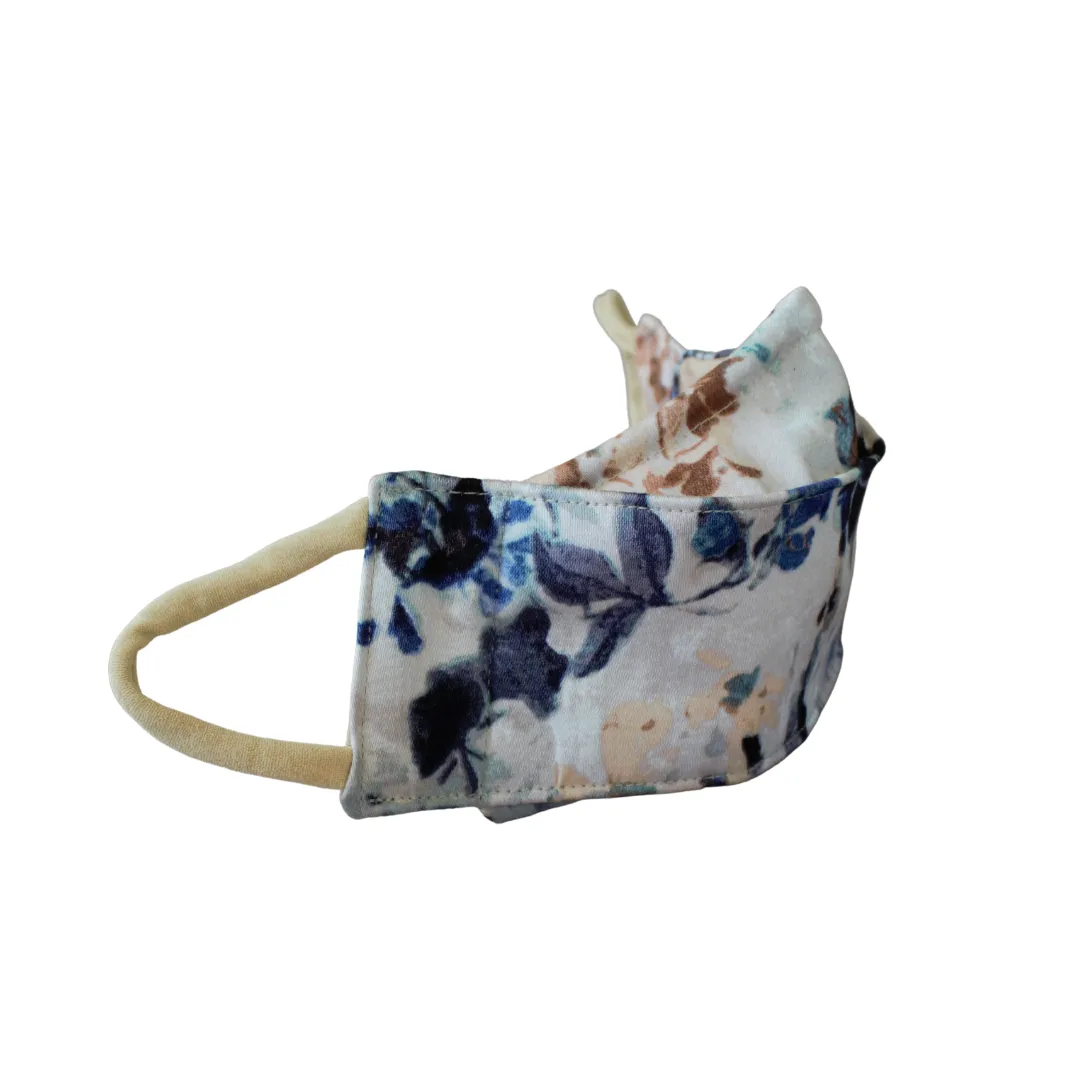 Abstract Floral 3D Face Mask