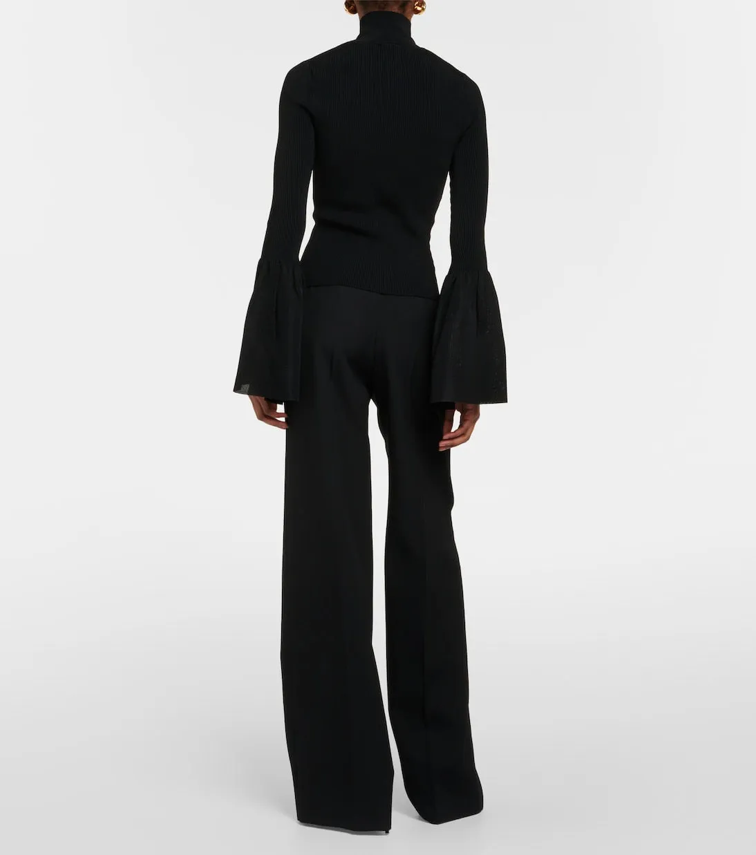 Altuzarra ruffle turtleneck, black