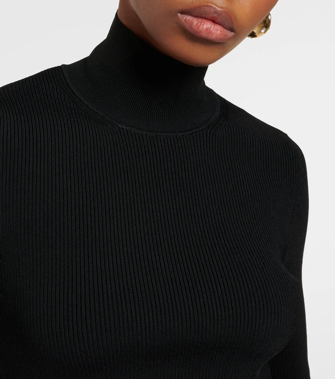 Altuzarra ruffle turtleneck, black