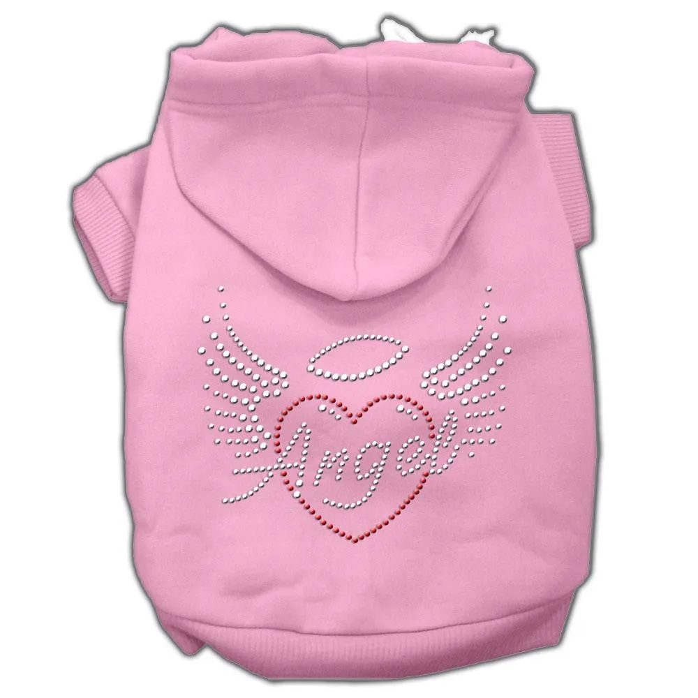 Angel Heart Rhinestone Hoodies Pink M (12)