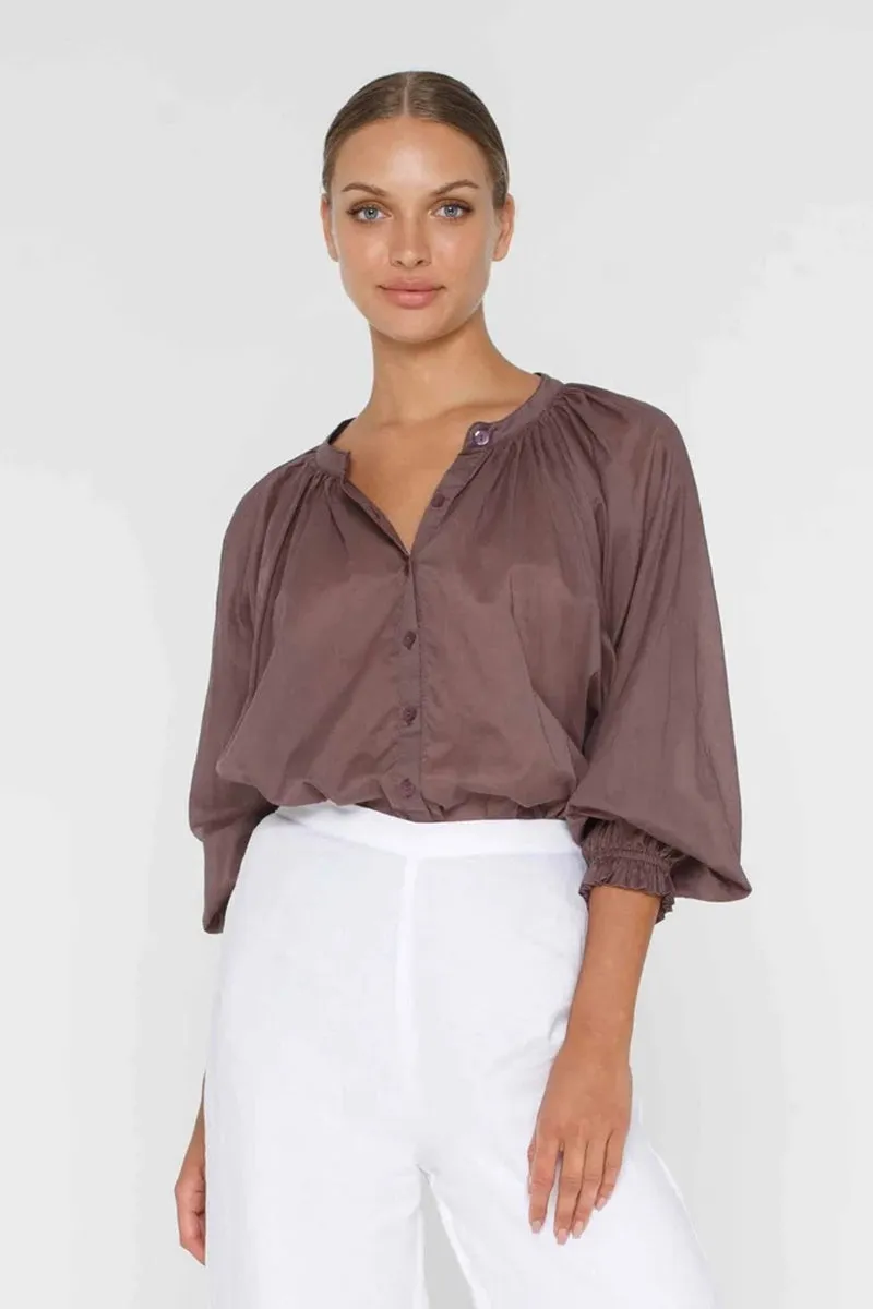 Blak - Greta Blouse - Mocha