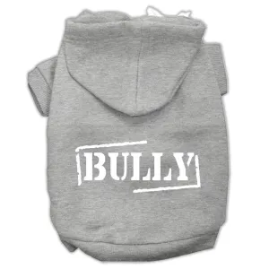 Bully Screen Printed Pet Hoodies Grey Size Xl (16)