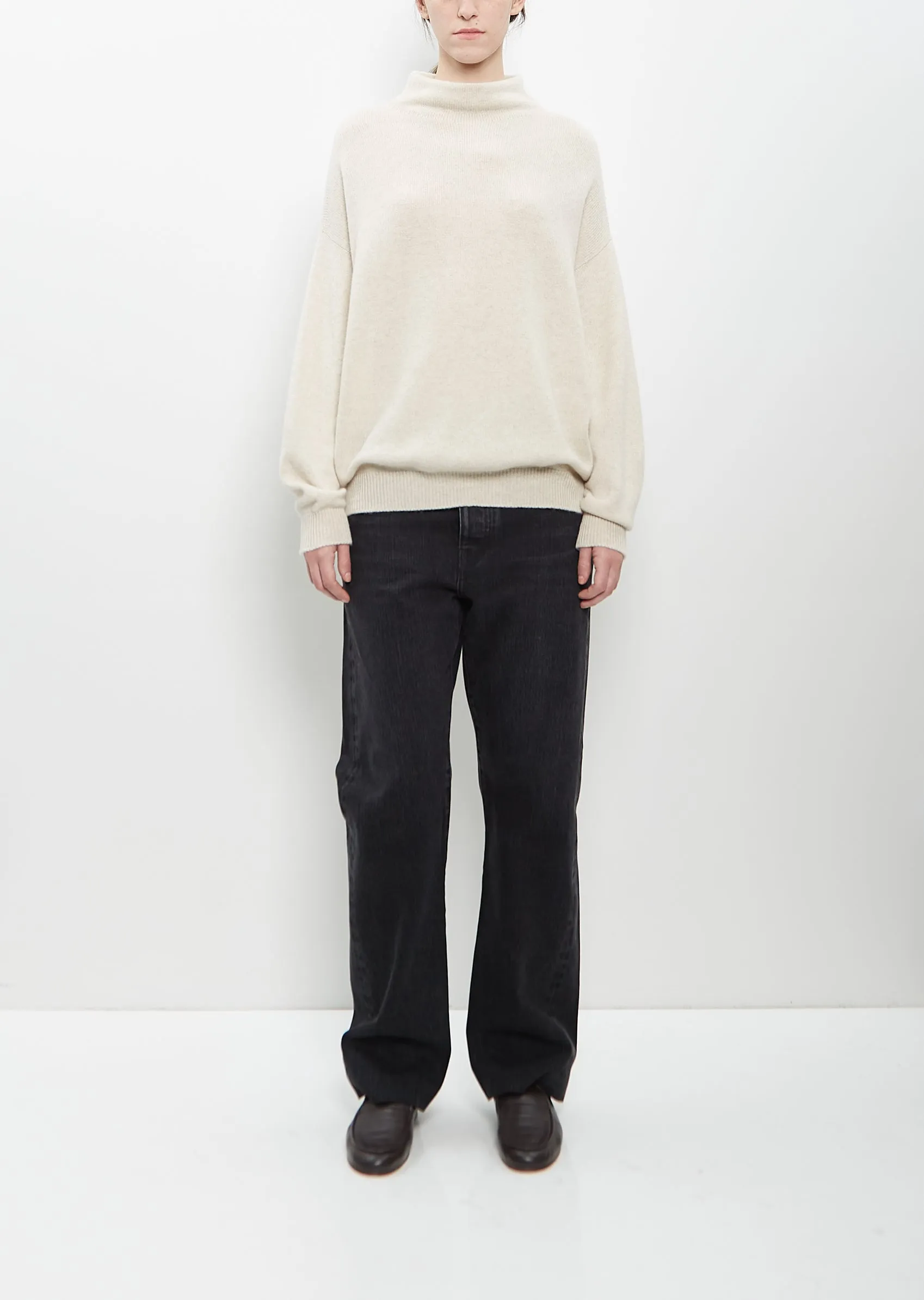 Cashmere Joy Mock Neck Sweater