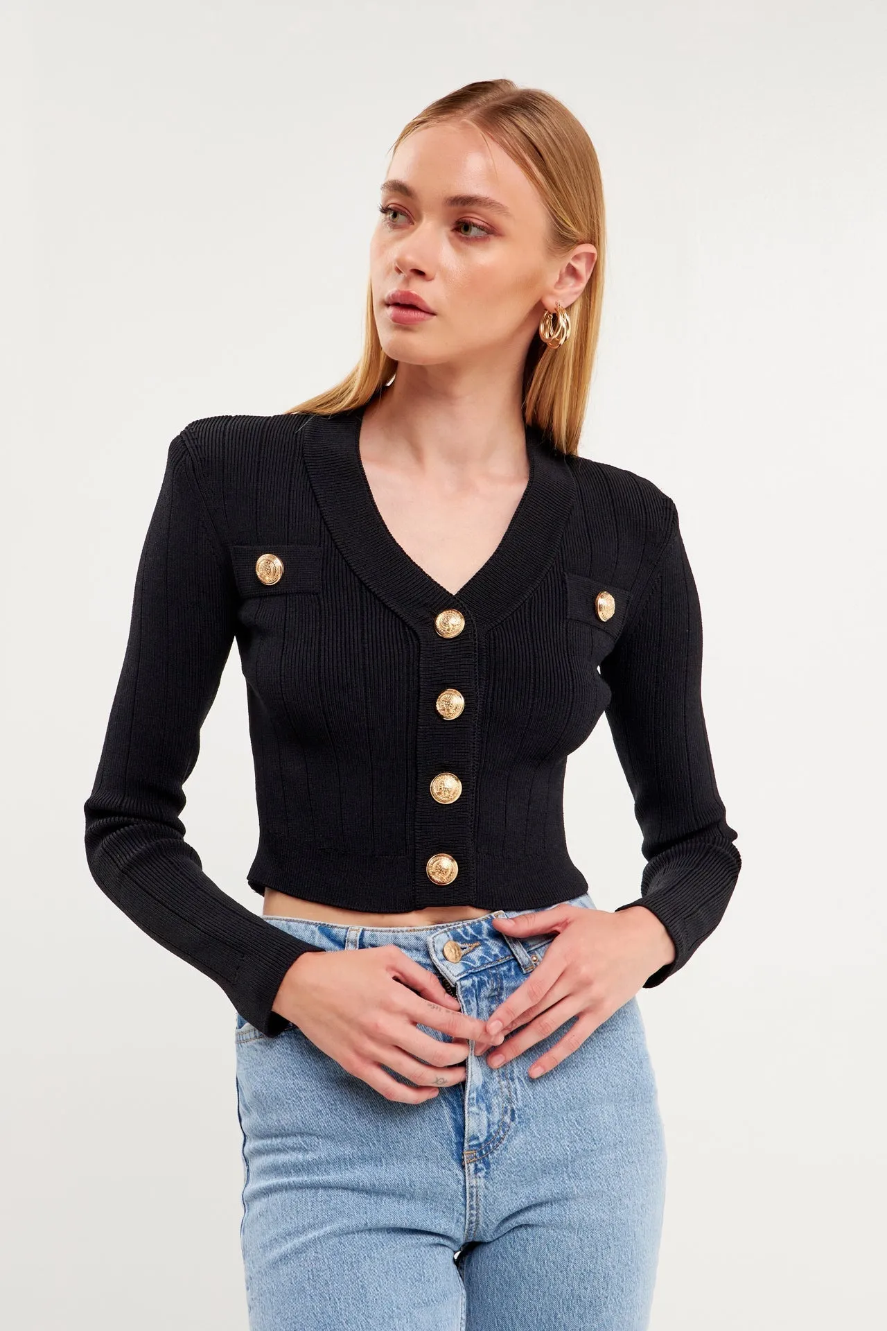 Endless Rose - Cropped Cardigan