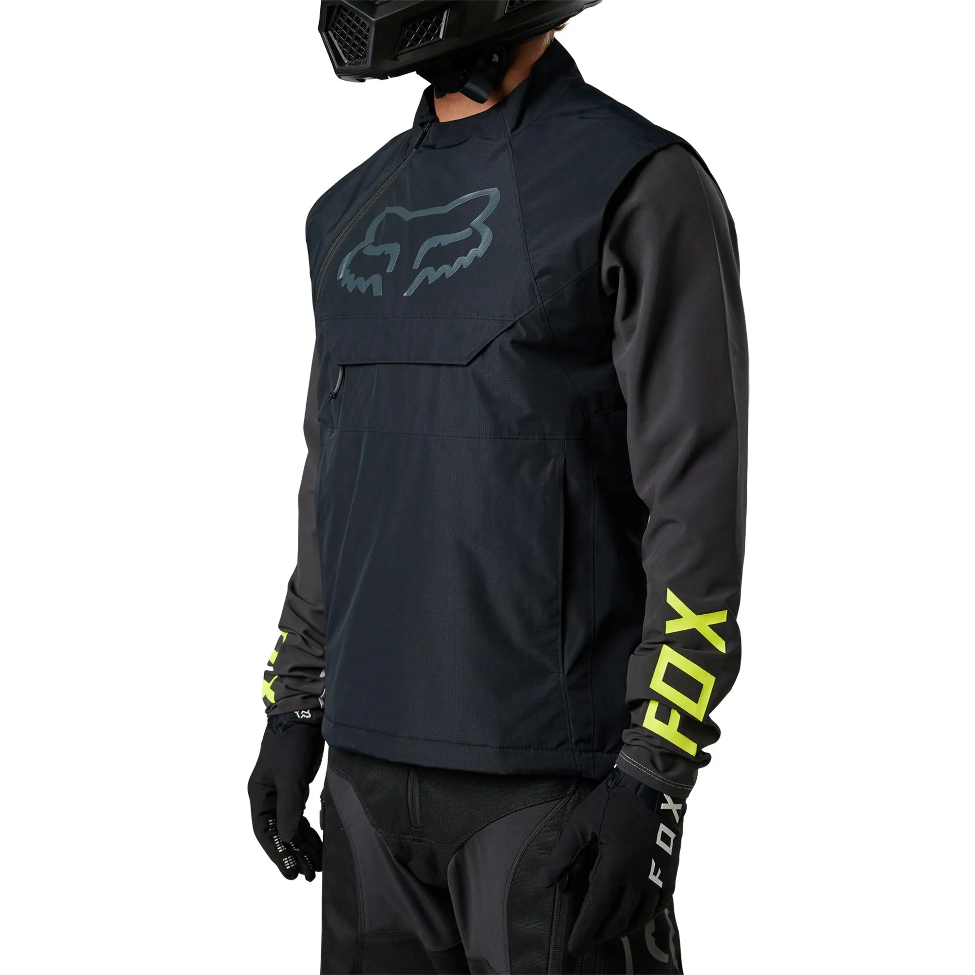 Fox Racing  Black Ranger Offroad Wind Vest Offroad MotoX DWR Treated Warm