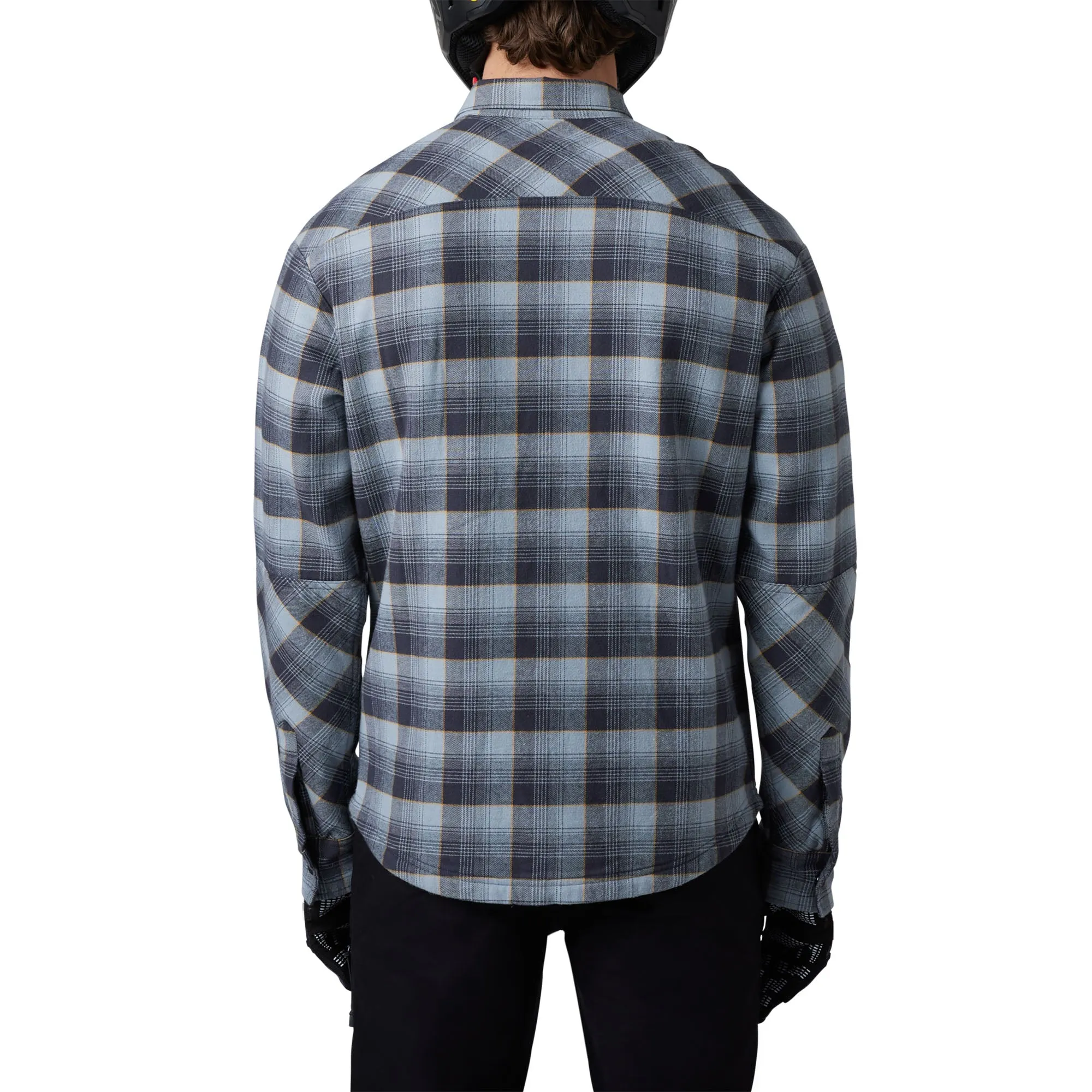 Fox Racing Defend Drive Windblock Flannel Offroad Jacket Gunmetal Blue