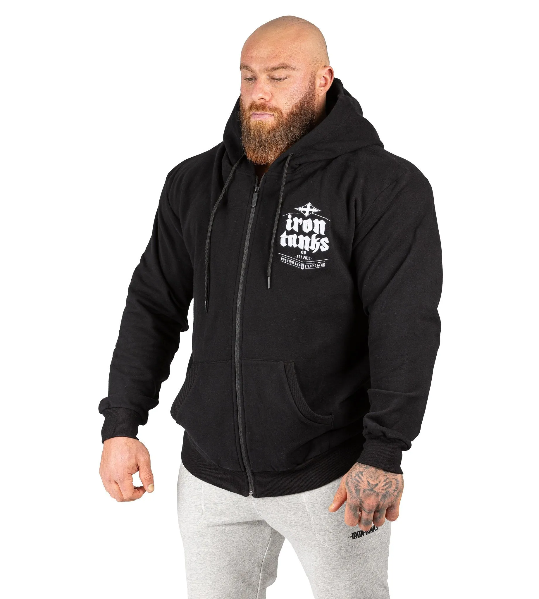 Hulk Zipper Hoodie III - Black