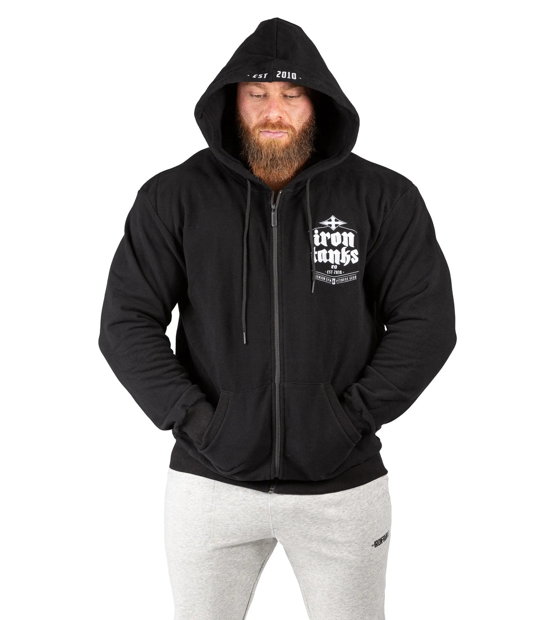 Hulk Zipper Hoodie III - Black