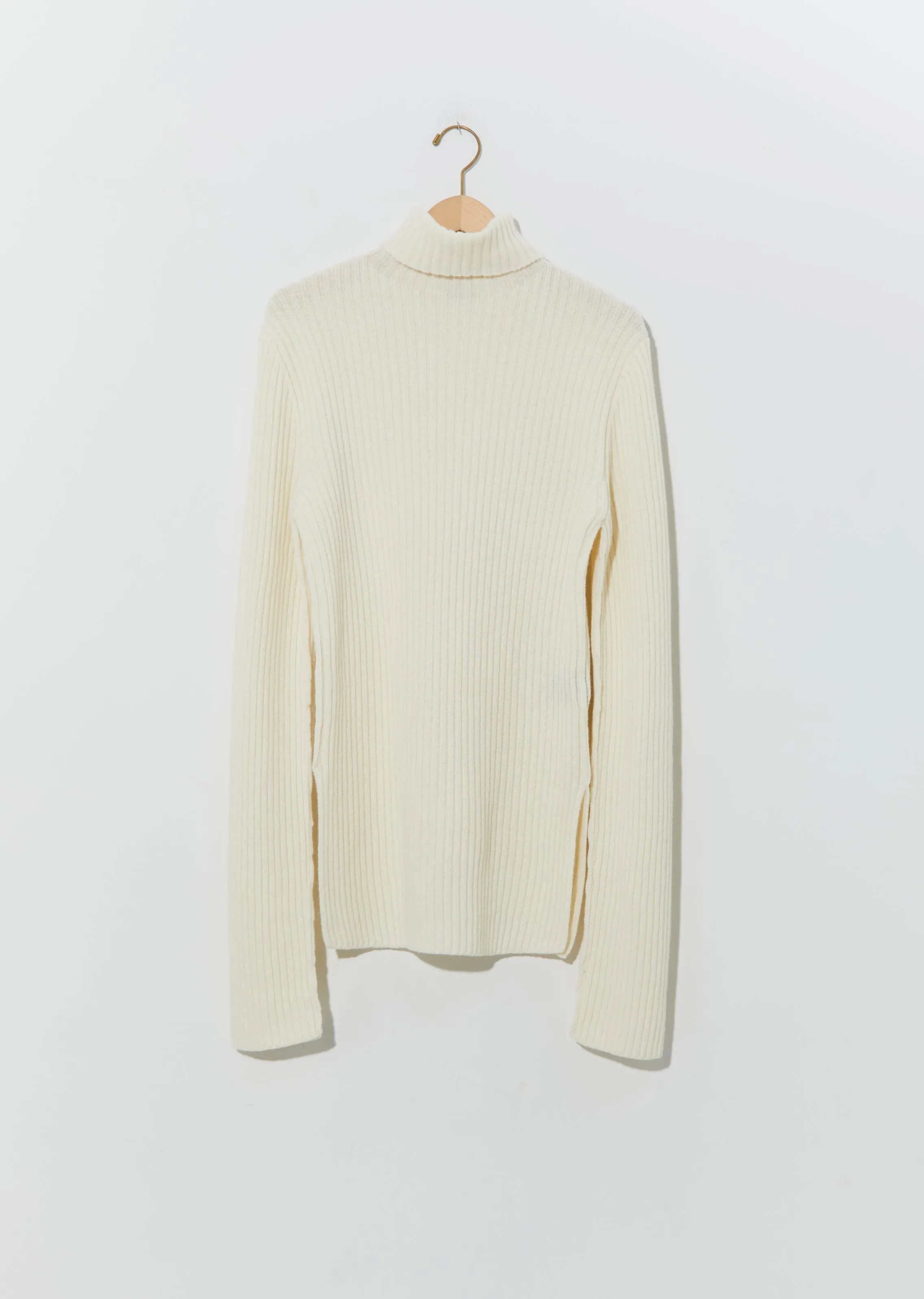 Irek Knitted Turtleneck — Ivory