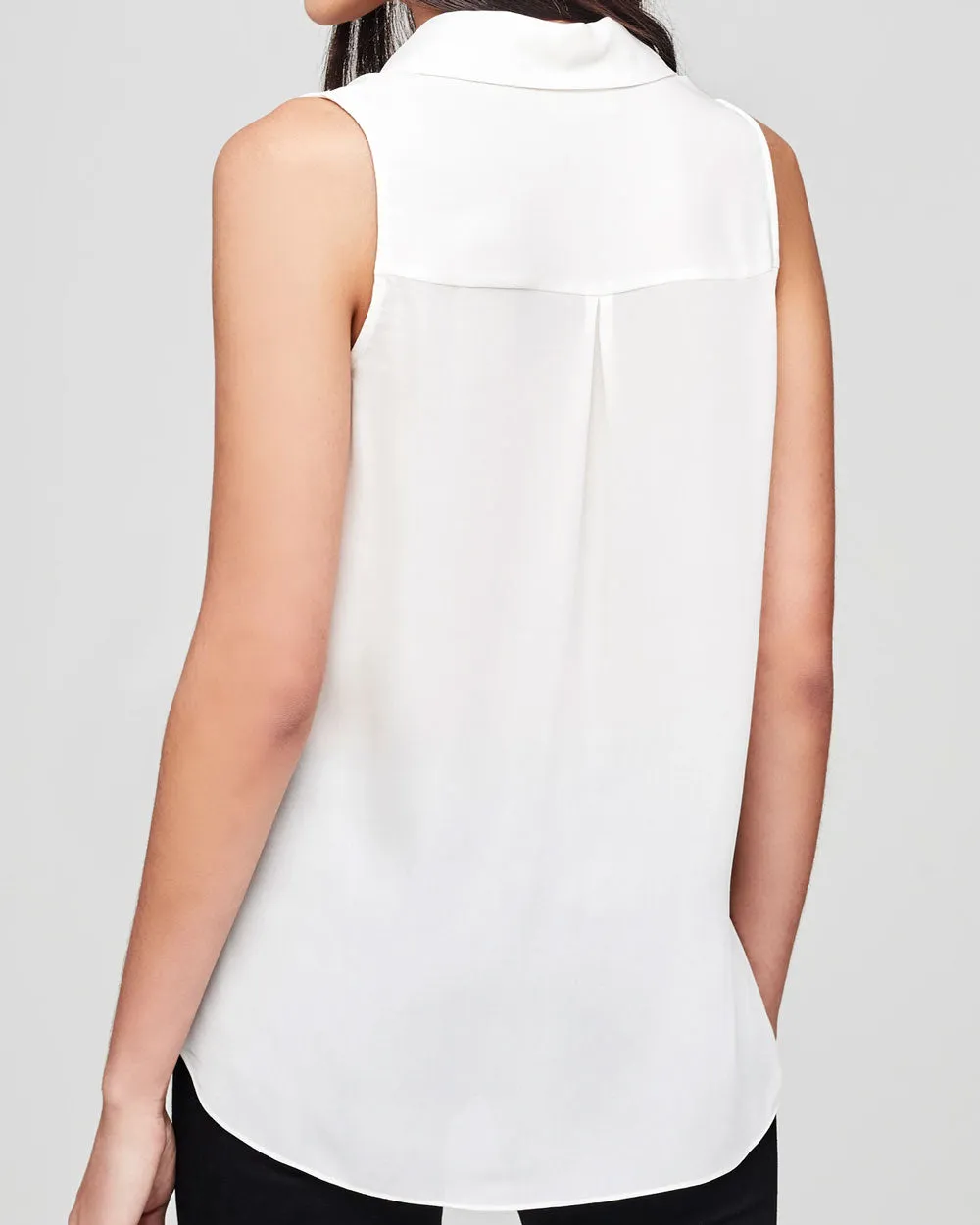 Ivory Sleeveless Freja Blouse