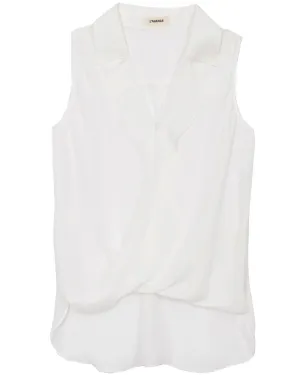 Ivory Sleeveless Freja Blouse