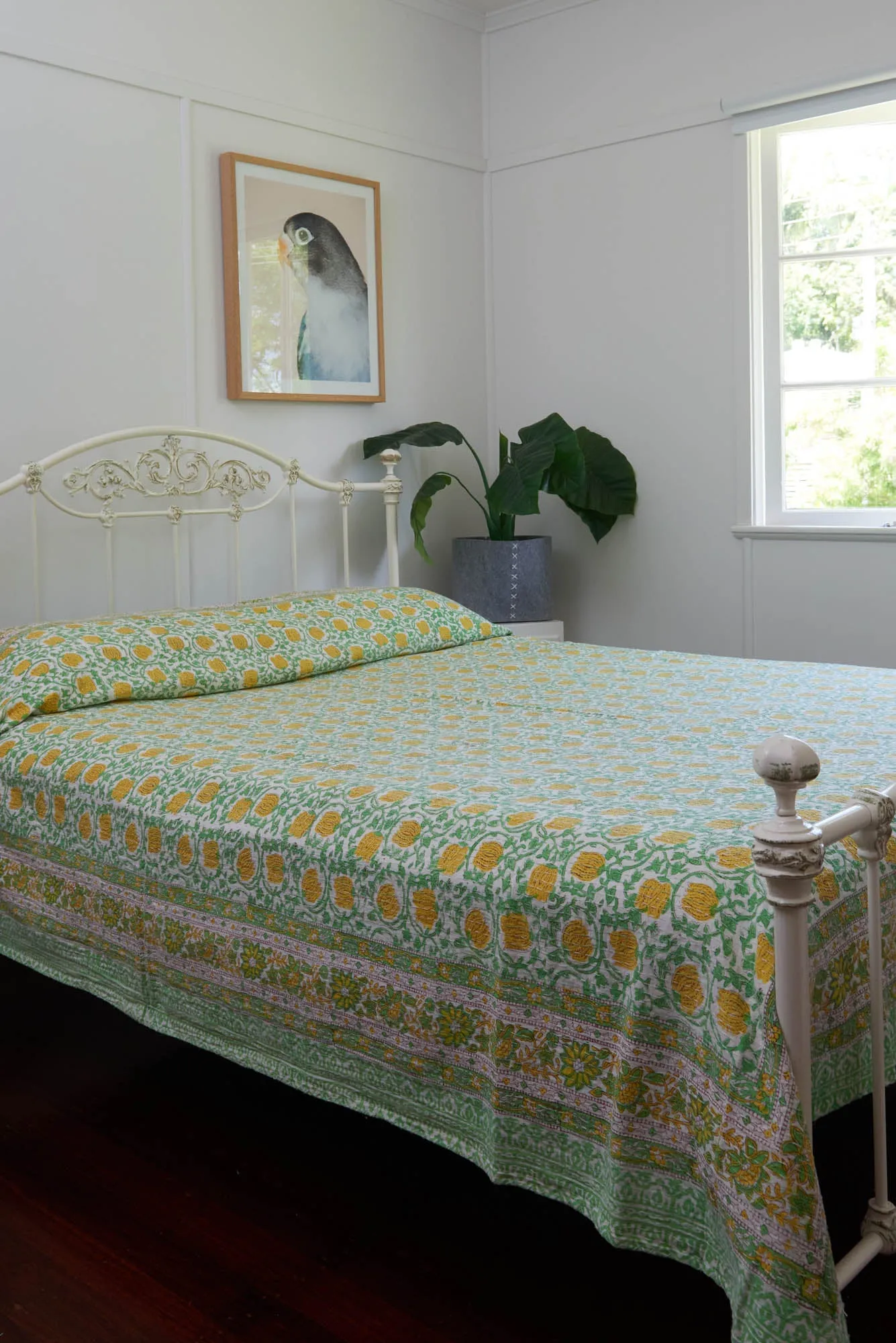 Kantha Quilt Citrus Orchard