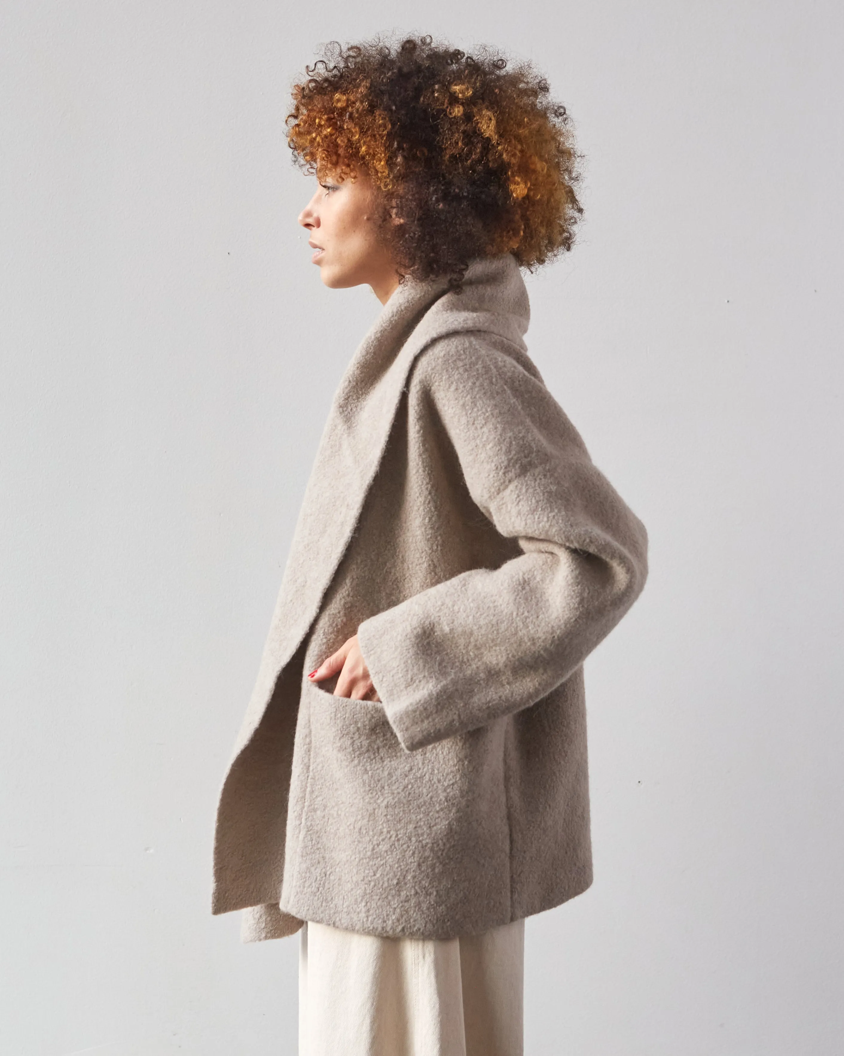 Lauren Manoogian Double Face Coat, Clay