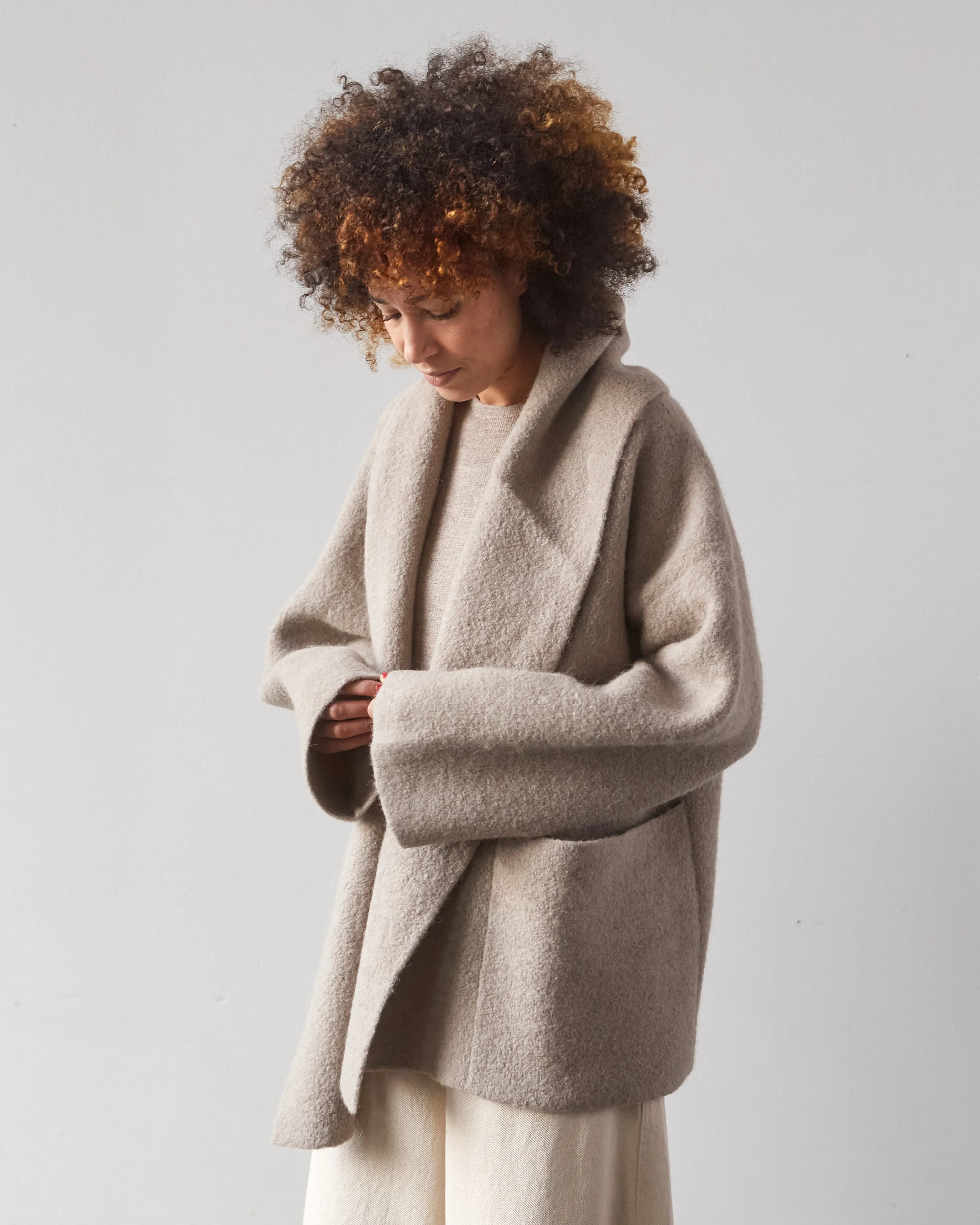 Lauren Manoogian Double Face Coat, Clay