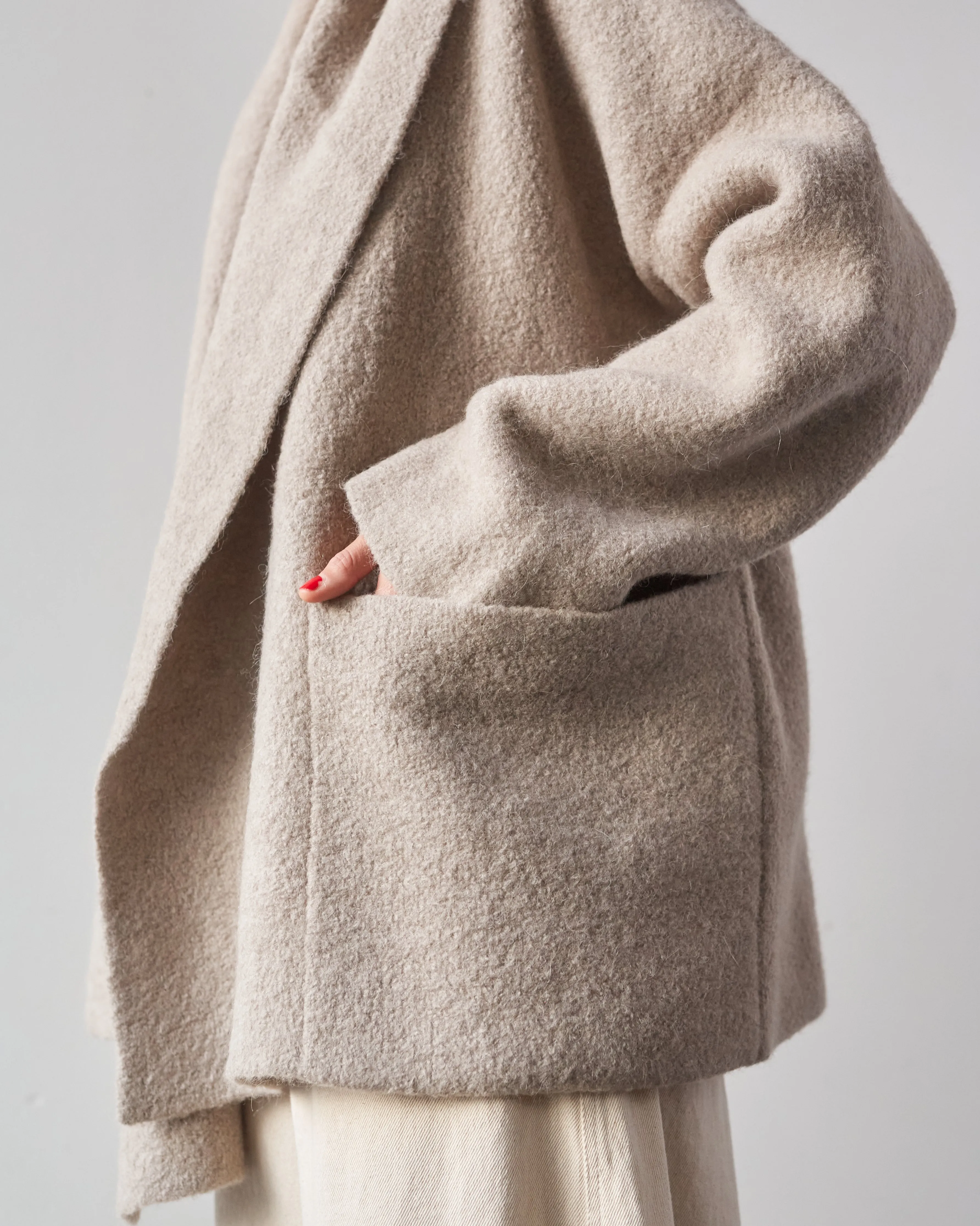 Lauren Manoogian Double Face Coat, Clay