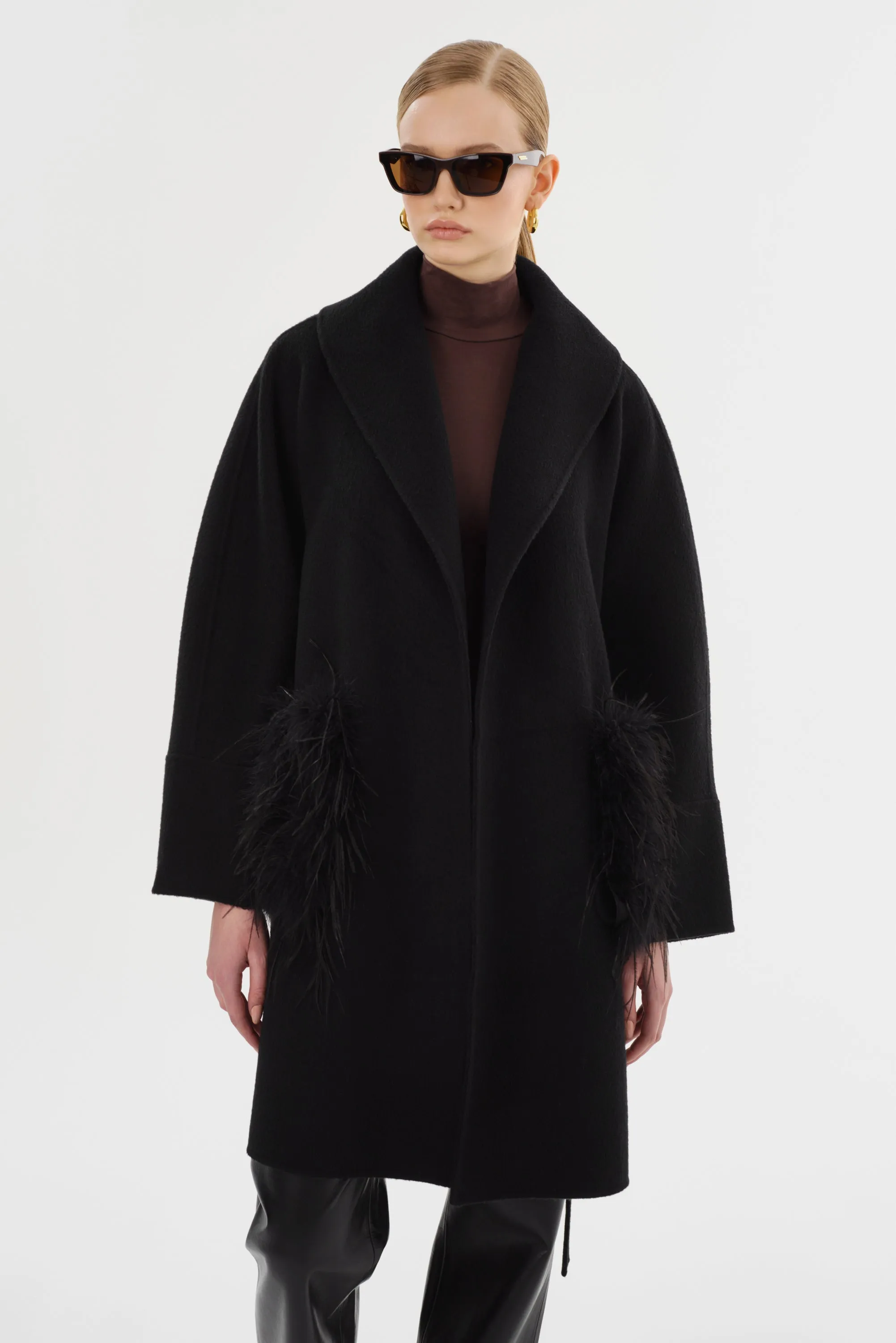 MARIE | Shawl Collar Wool Coat