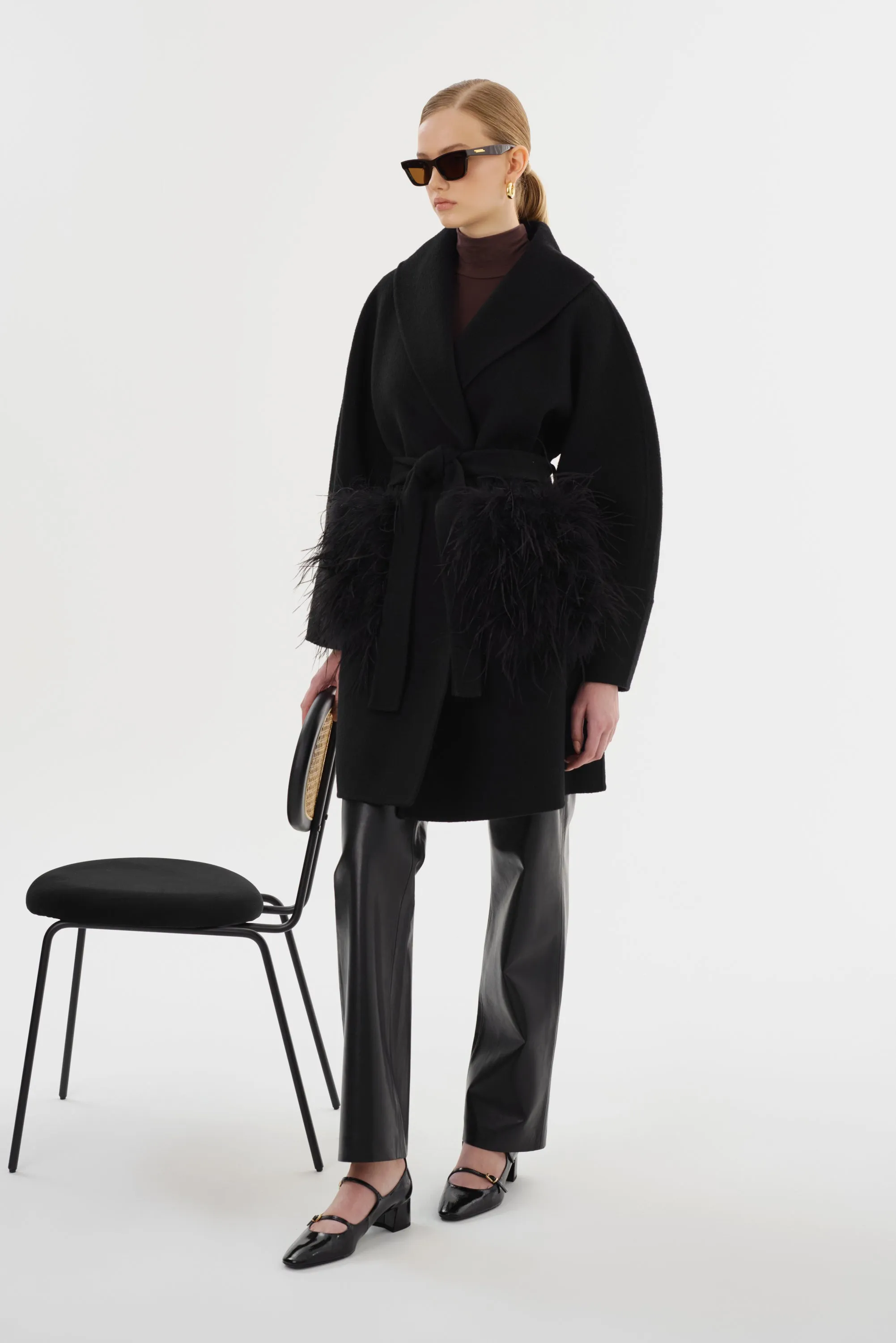 MARIE | Shawl Collar Wool Coat