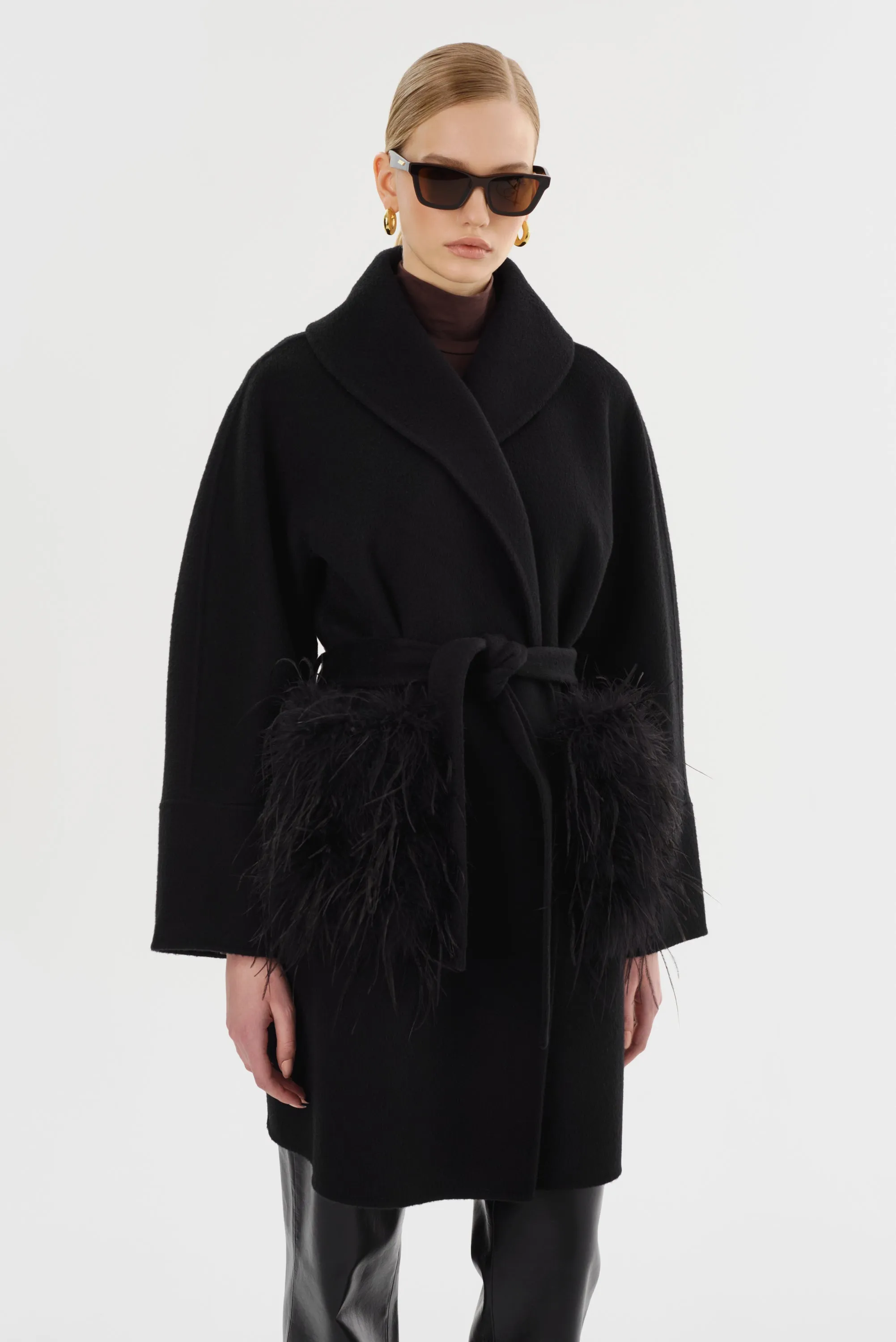 MARIE | Shawl Collar Wool Coat