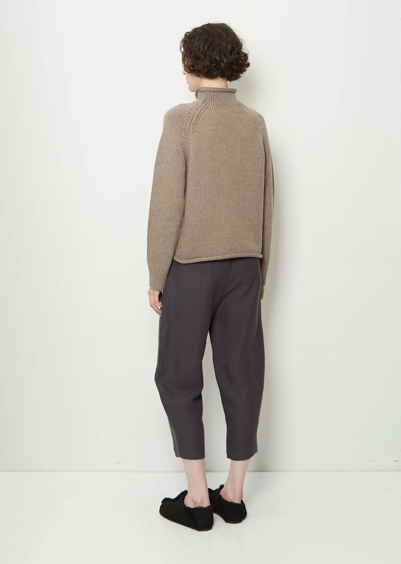 Merino Wool Rollneck — Taupe