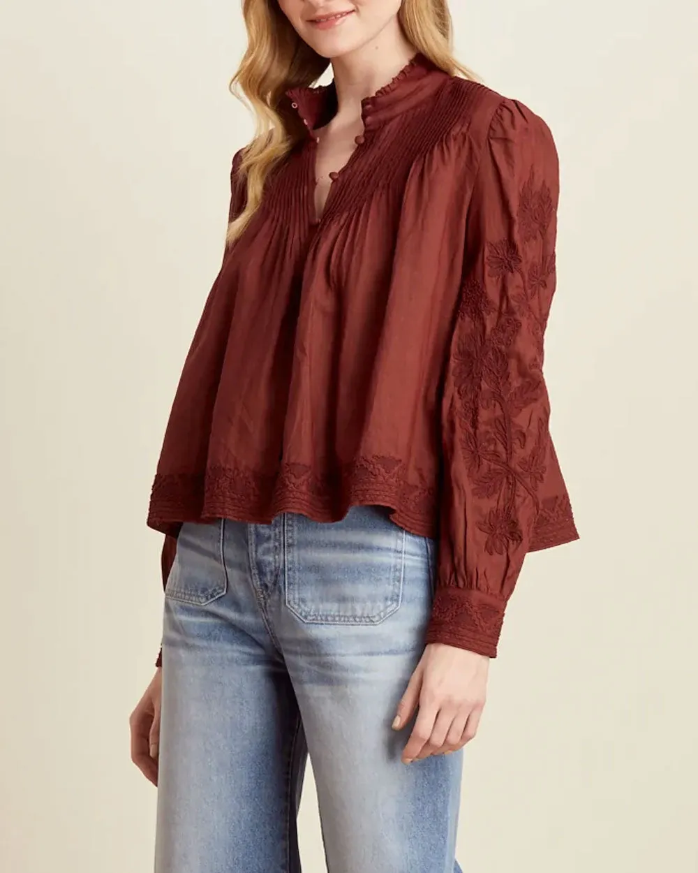 Merlot Amandine Blouse