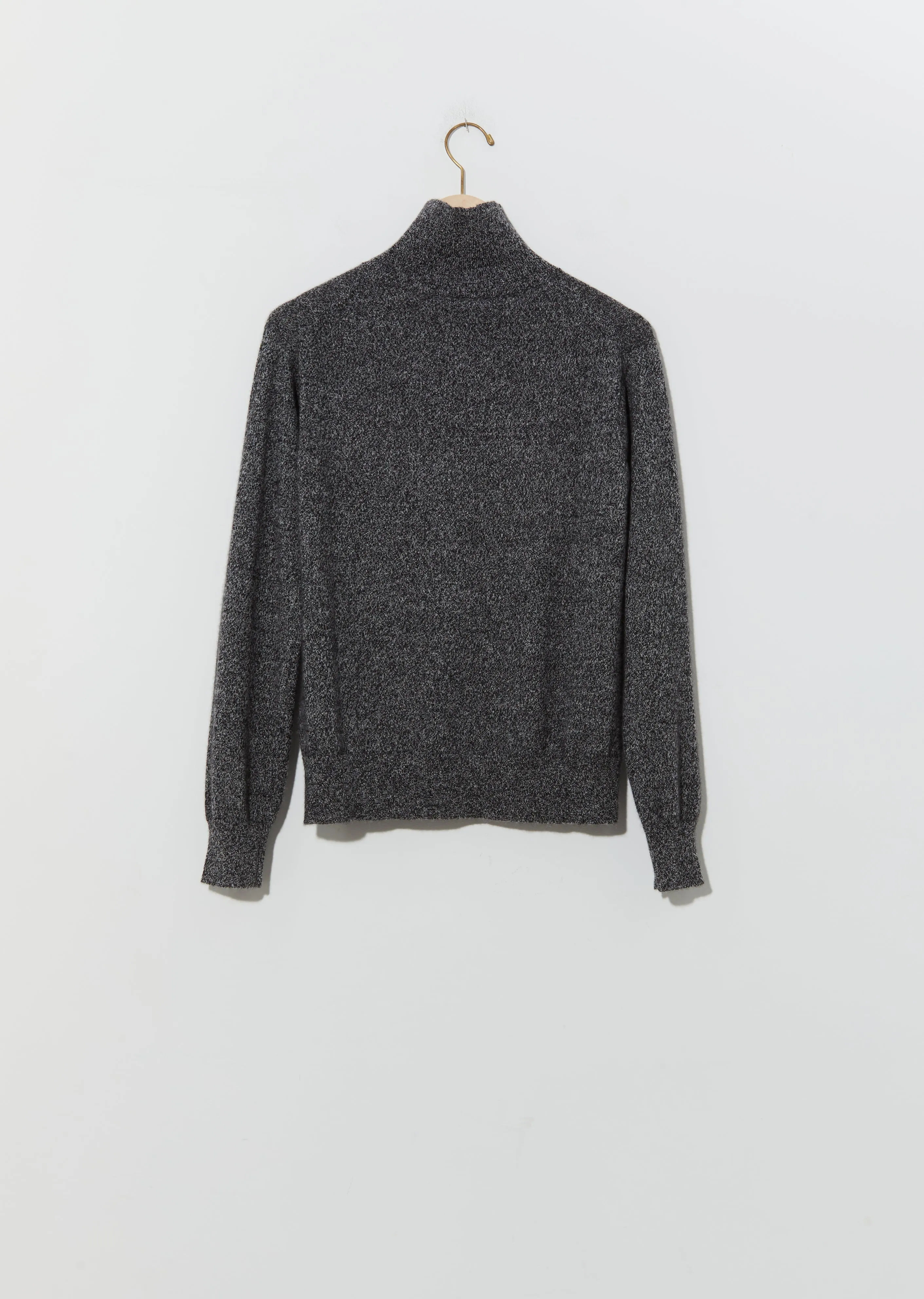 Morisot Cashmere Turtleneck — Marled Black