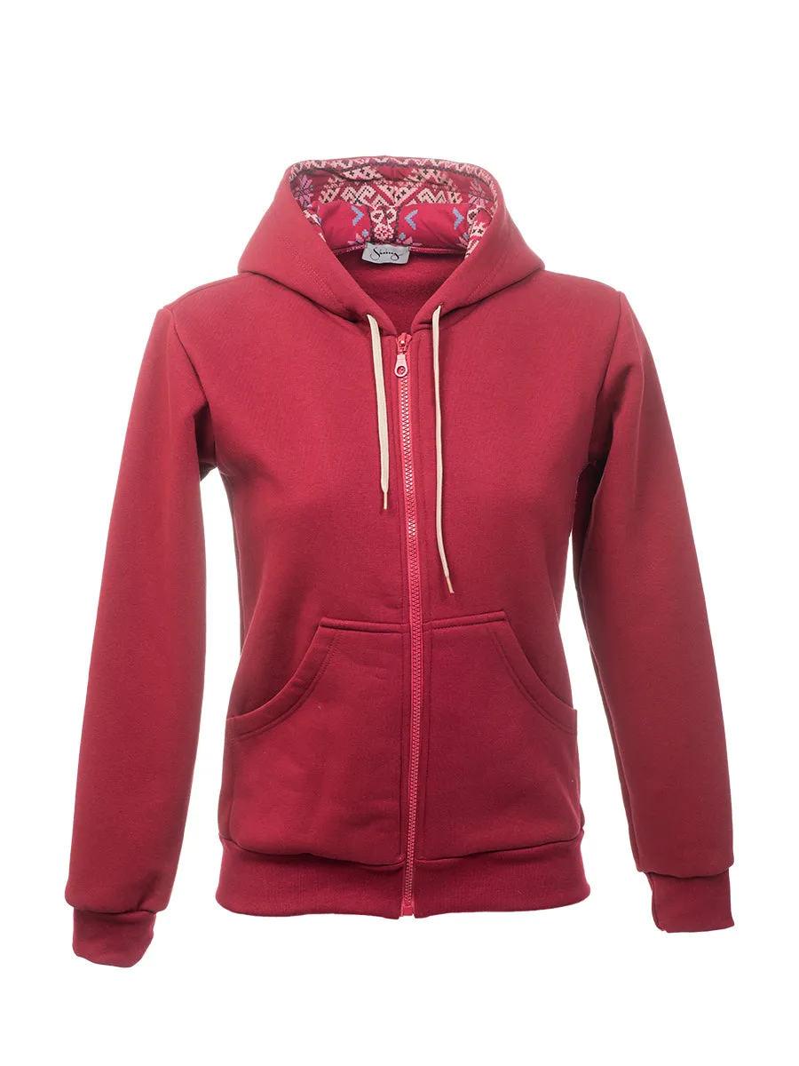 Red Etno Hoodie