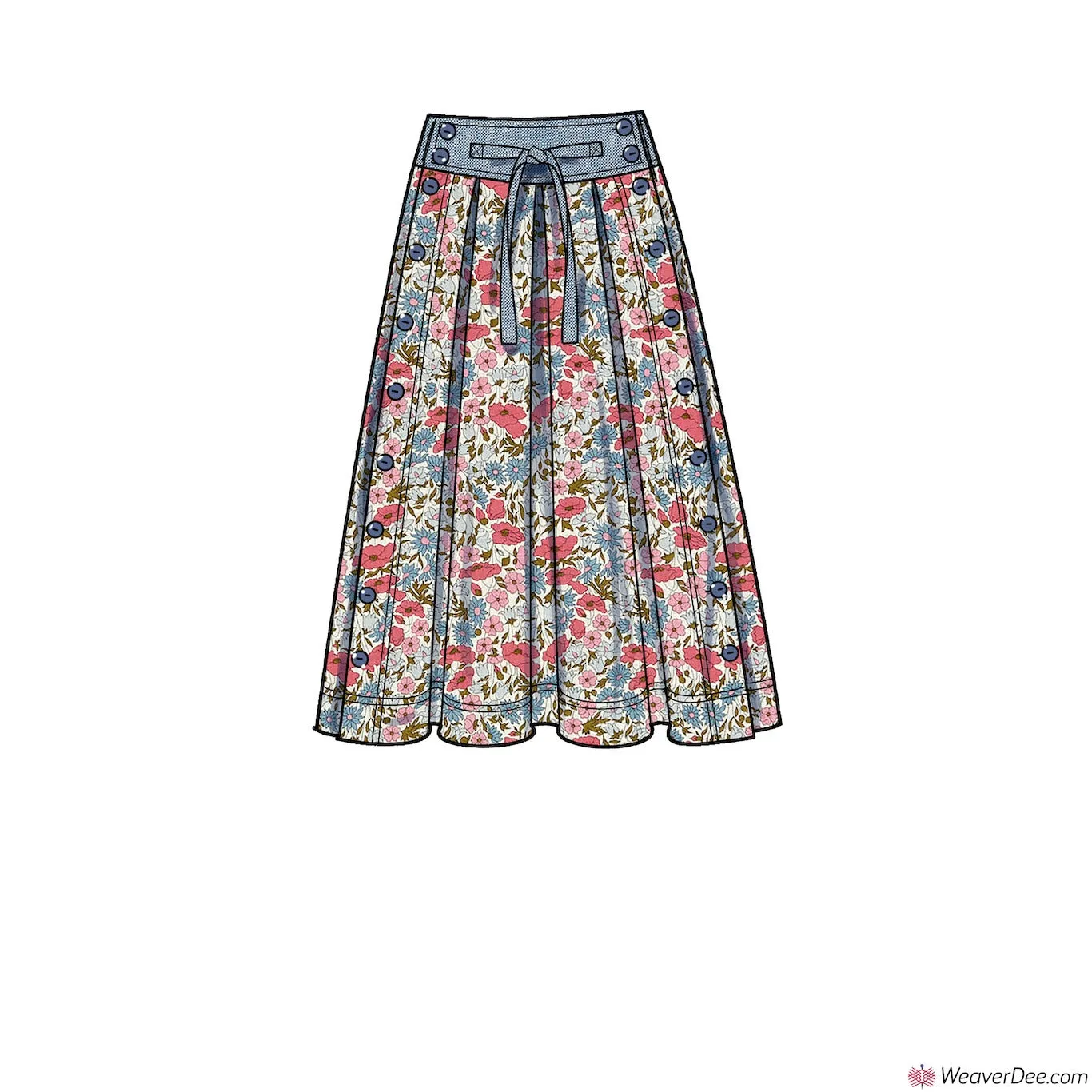 Simplicity Pattern S9377 Misses' Flared Skirts in 2 Lengths