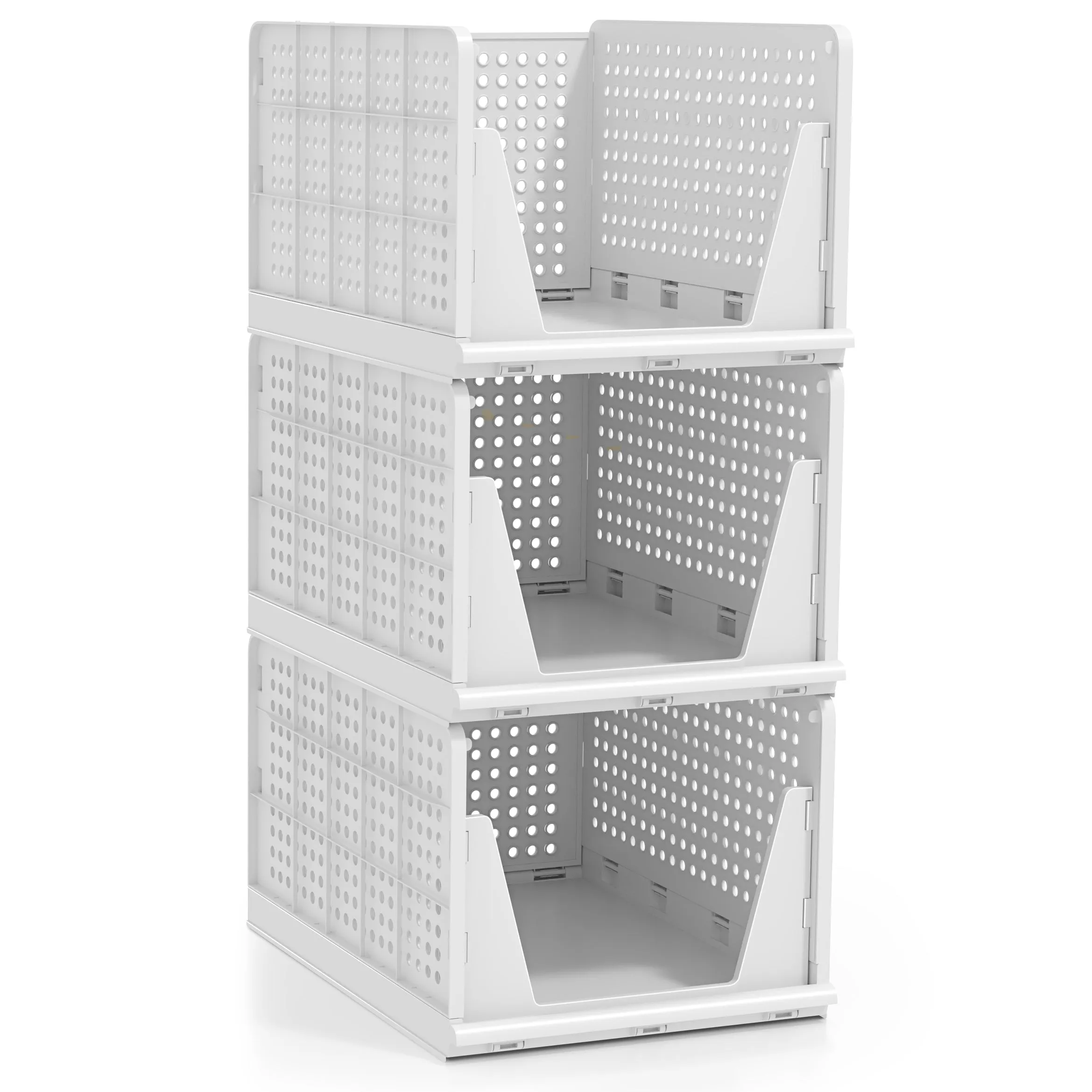 Stackable Shelf Organizer (Set of 3)