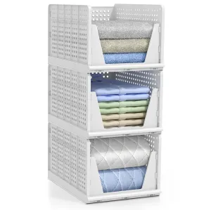 Stackable Shelf Organizer (Set of 3)