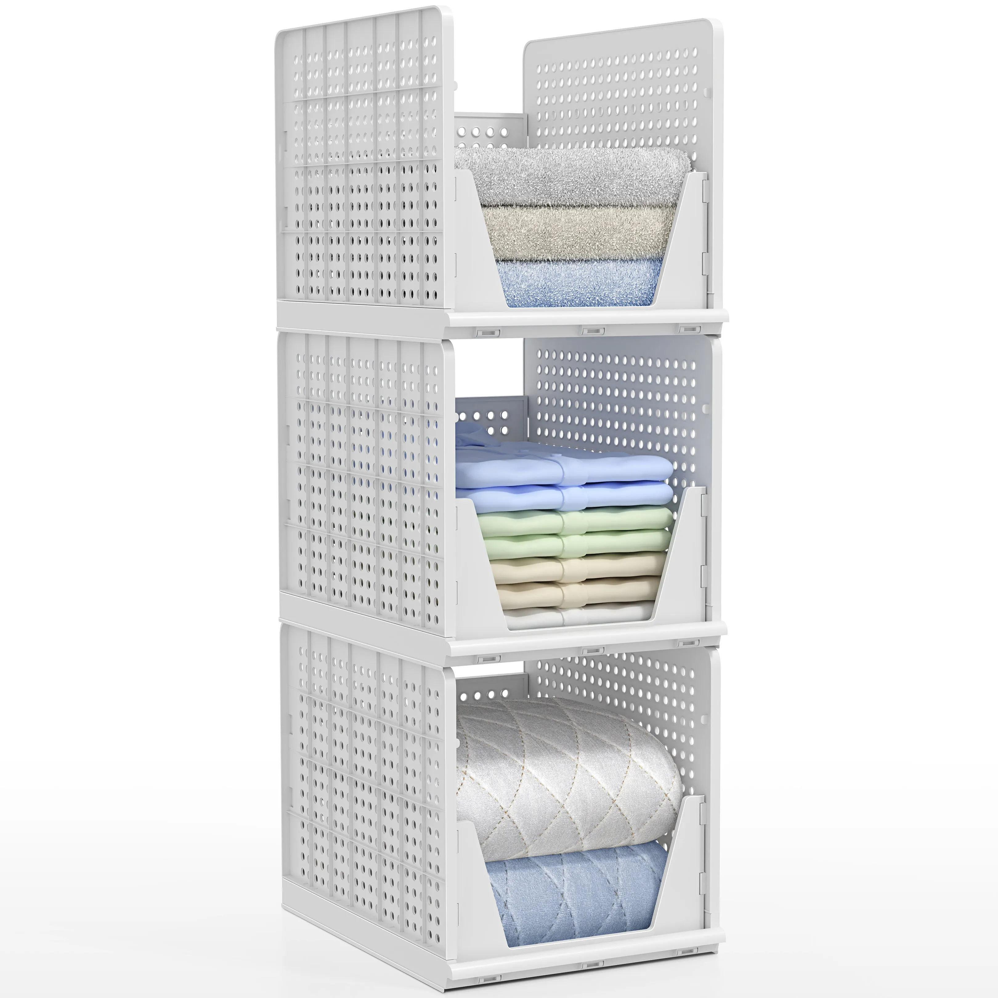 Stackable Shelf Organizer (Set of 3)