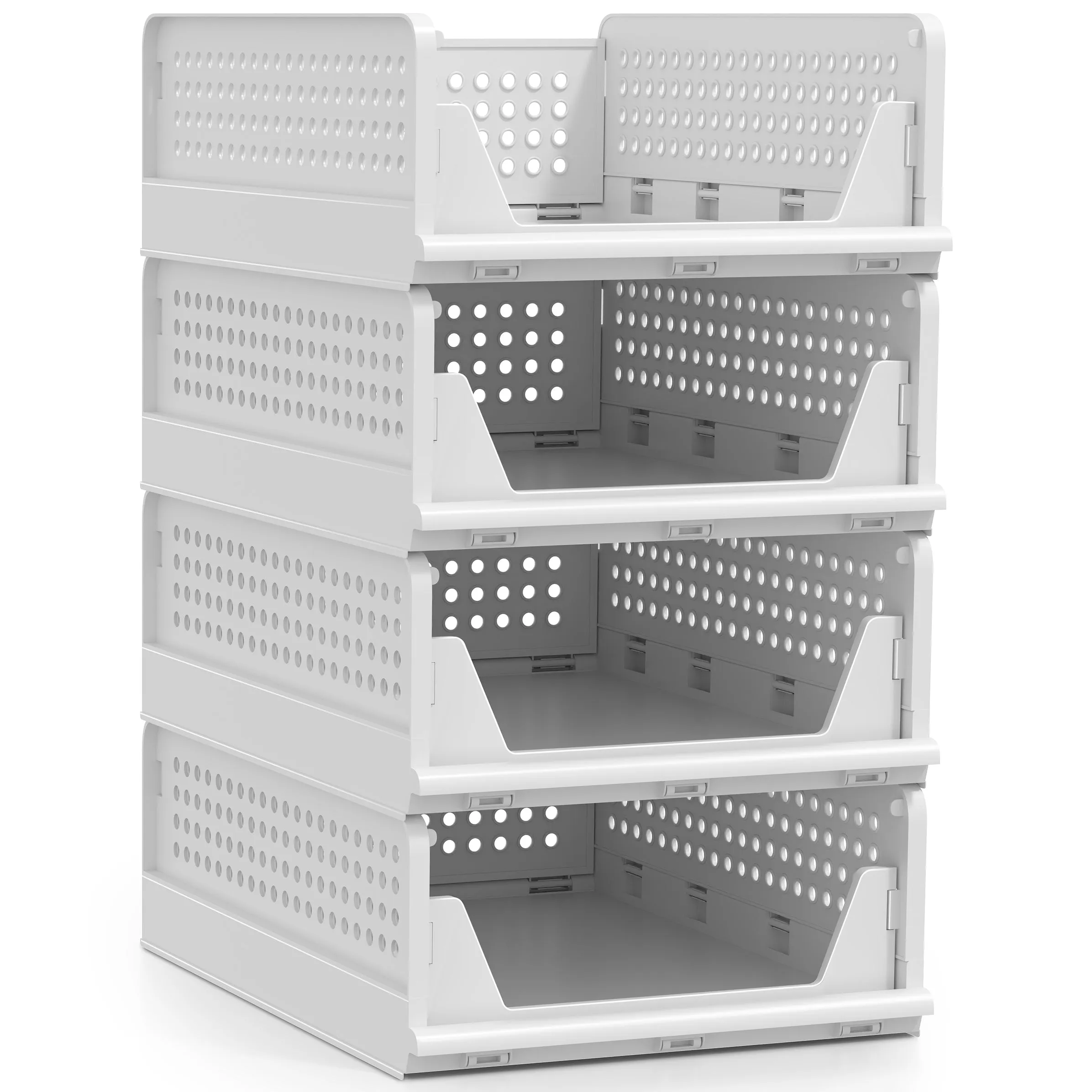 Stackable Shelf Organizer (Set of 4)