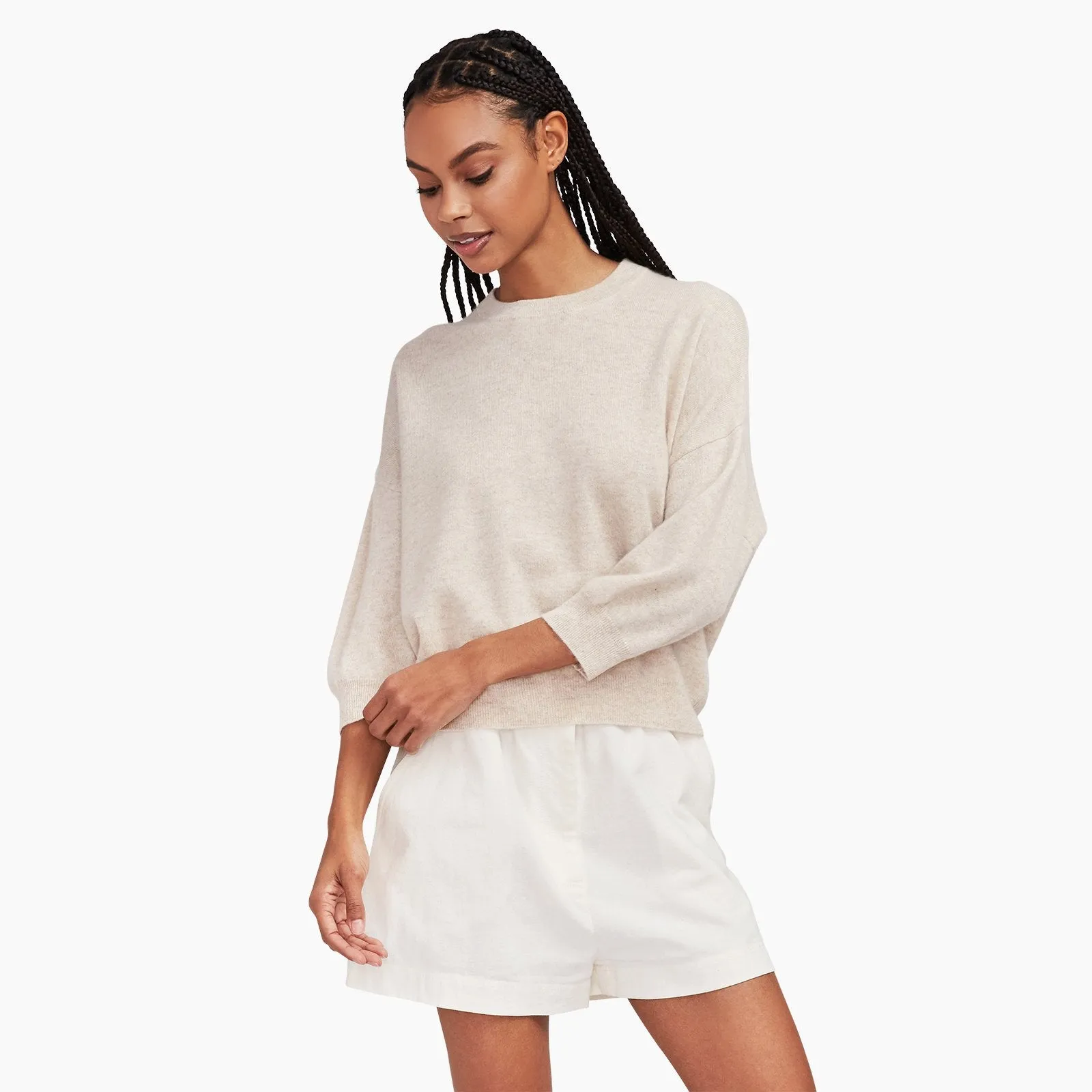 Three- Quarter Sleeve Sweater