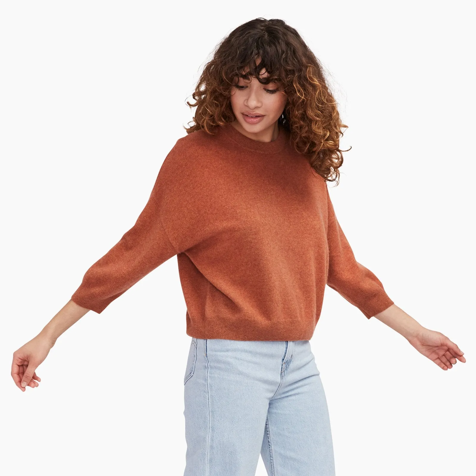 Three- Quarter Sleeve Sweater