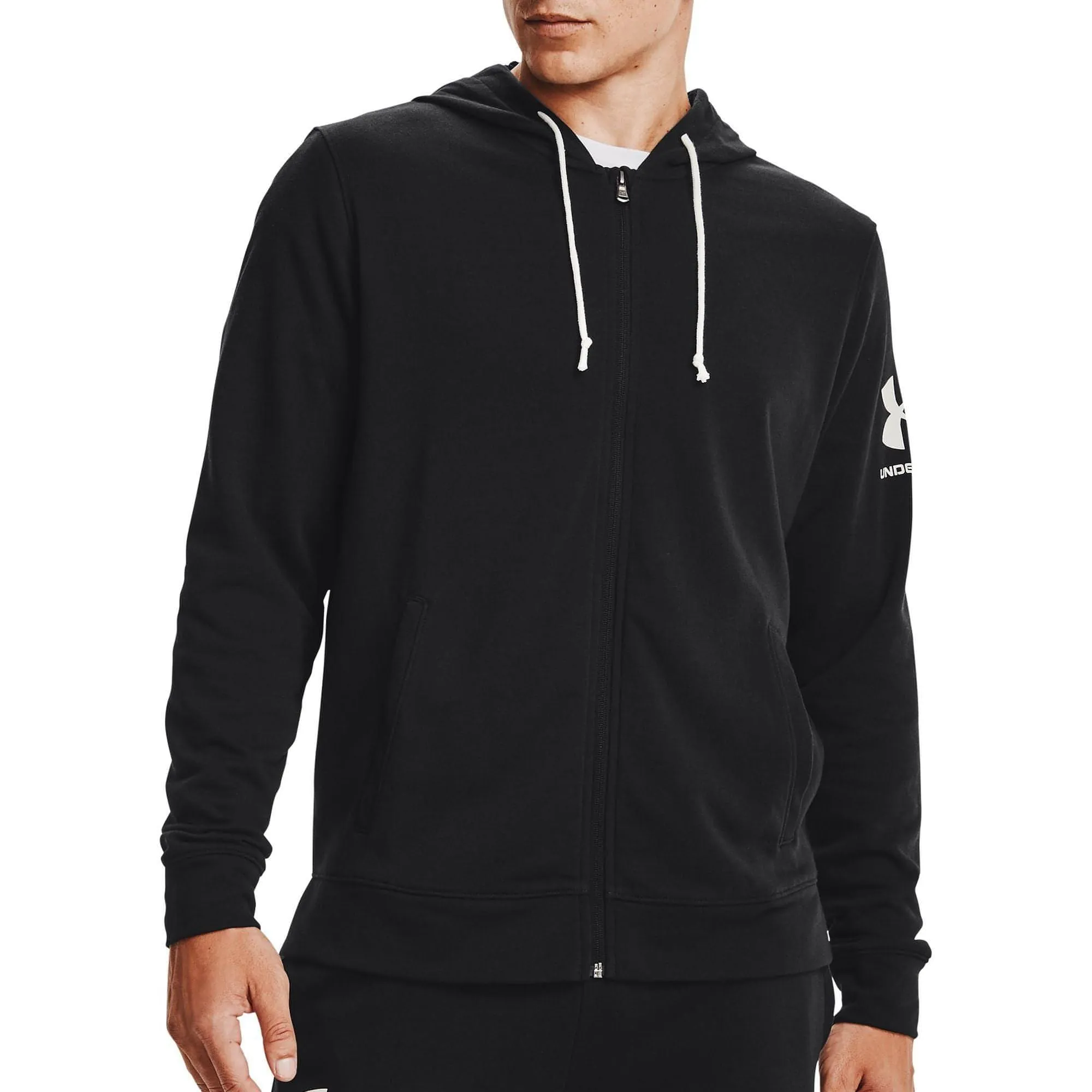 Under Armour Rival Terry Full Zip Mens Training Hoody - Black