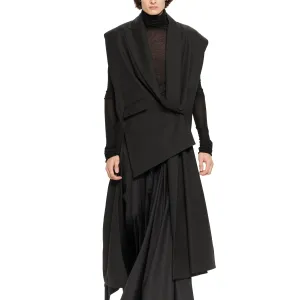 Unisex long vest coat