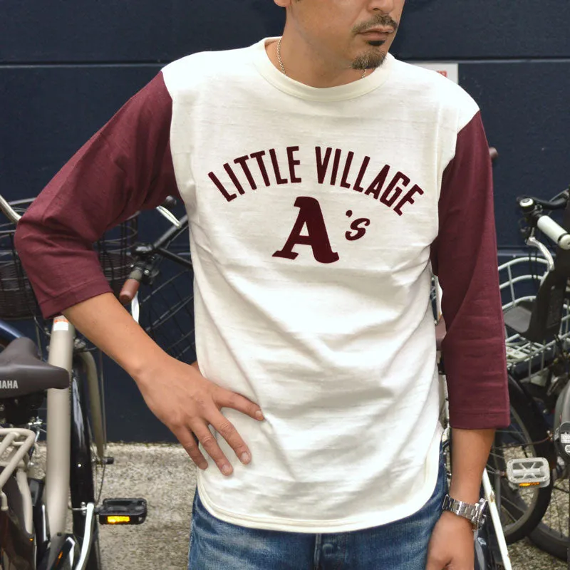 WARE HOUSE "4800 LITTLE VILLAGE" 3/4 Sleeve Baseball T-shirt