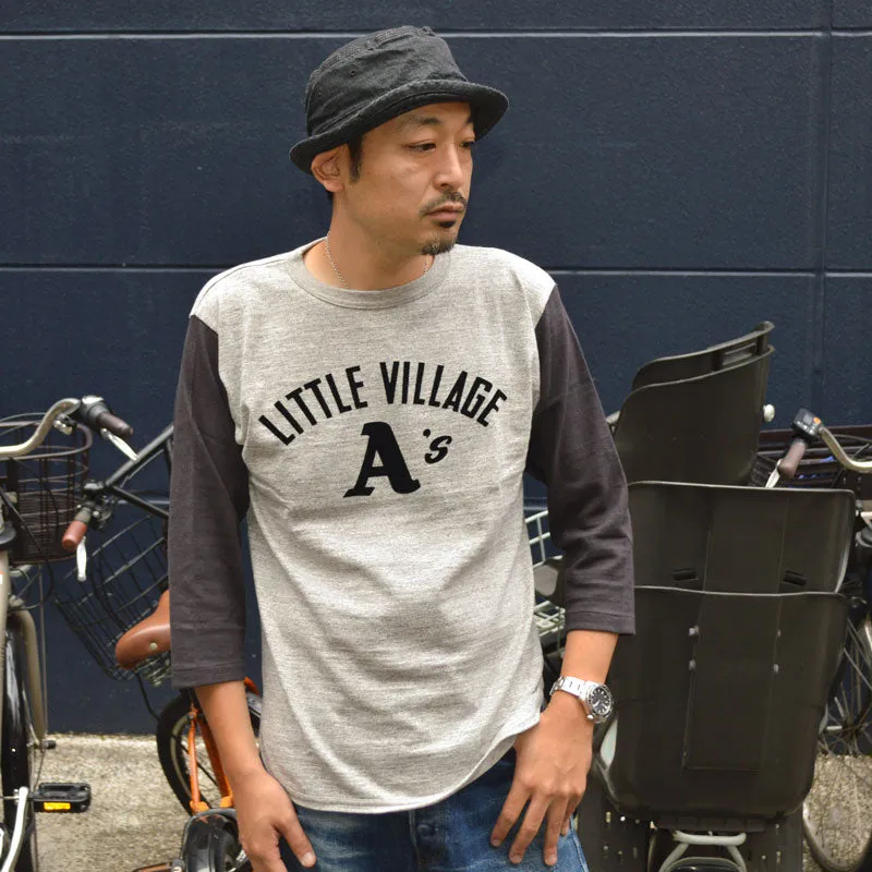 WARE HOUSE "4800 LITTLE VILLAGE" 3/4 Sleeve Baseball T-shirt