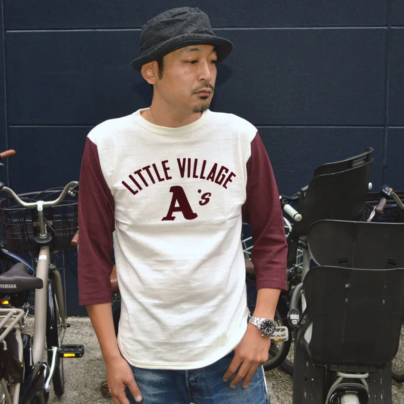 WARE HOUSE "4800 LITTLE VILLAGE" 3/4 Sleeve Baseball T-shirt