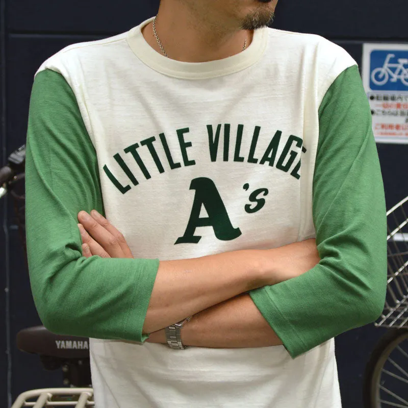 WARE HOUSE "4800 LITTLE VILLAGE" 3/4 Sleeve Baseball T-shirt