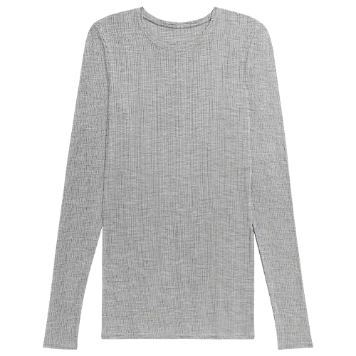 Whipped Long Sleeve in Heather Grey