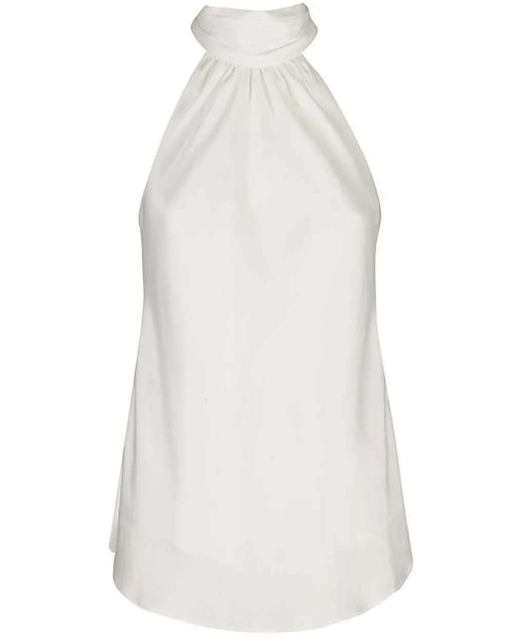 White Thea Halter Top