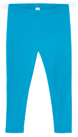 Women's 100% Cotton Soft Capri Leggings | Turquoise